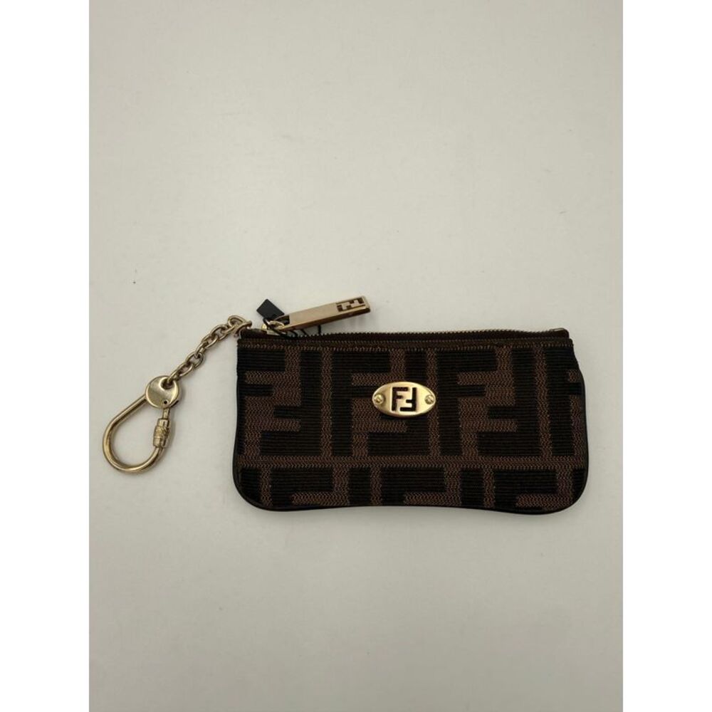 Fendi FENDI FF Coin Purse/Card Holder with Women's Chain